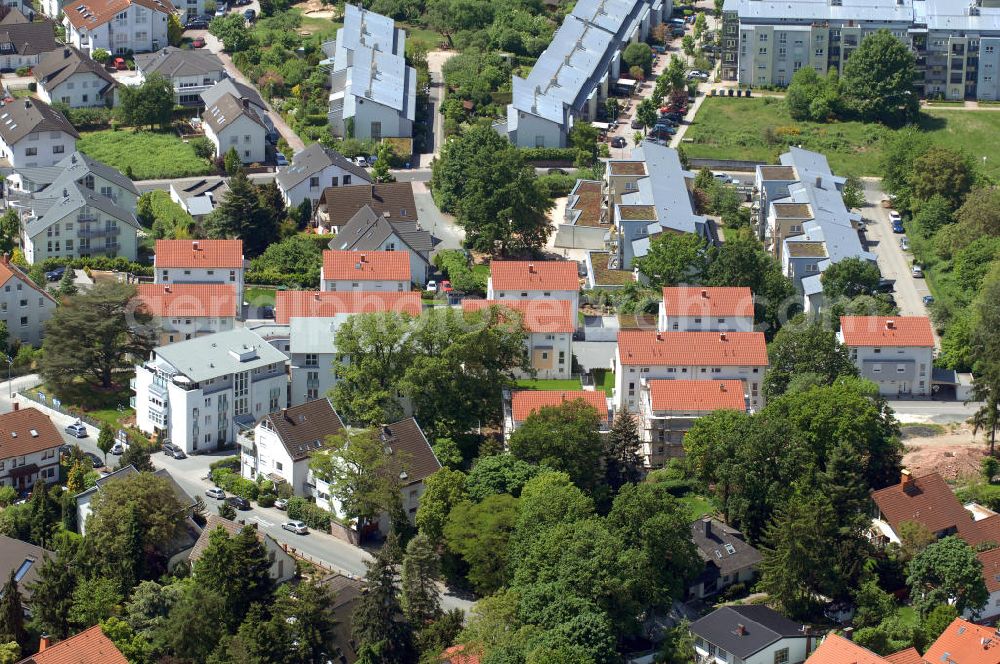 Aerial photograph Langen - Wohnanlage Sunset Park in Langen / Hessen. Ein Projekt der cds Wohnbau GmbH. Residential complex Sunset Park in Langen / Hesse. A project of the company cds Wohnbau GmbH.