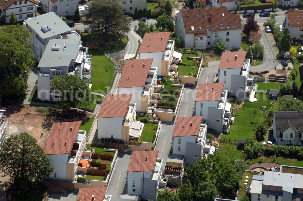 Langen from above - Wohnanlage Sunset Park in Langen / Hessen. Ein Projekt der cds Wohnbau GmbH. Residential complex Sunset Park in Langen / Hesse. A project of the company cds Wohnbau GmbH.