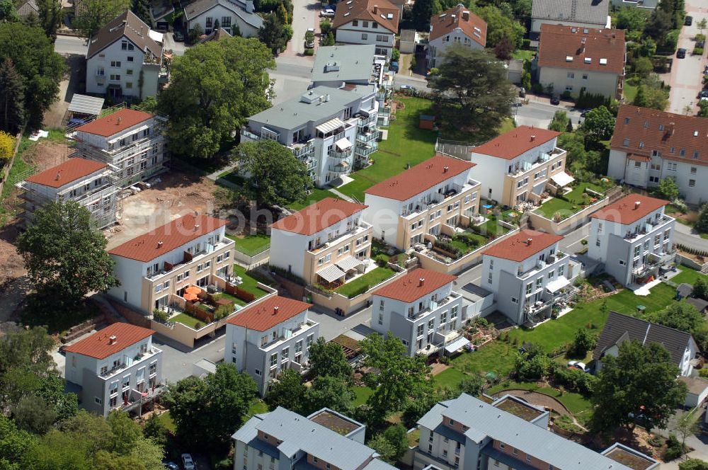 Aerial image Langen - Wohnanlage Sunset Park in Langen / Hessen. Ein Projekt der cds Wohnbau GmbH. Residential complex Sunset Park in Langen / Hesse. A project of the company cds Wohnbau GmbH.