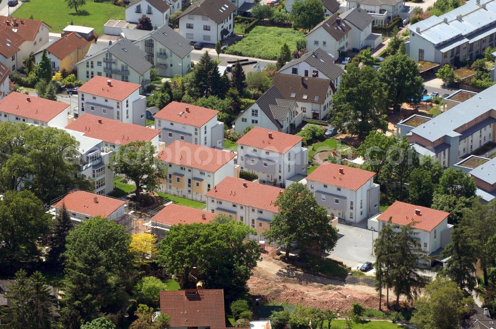 Langen from above - Wohnanlage Sunset Park in Langen / Hessen. Ein Projekt der cds Wohnbau GmbH. Residential complex Sunset Park in Langen / Hesse. A project of the company cds Wohnbau GmbH.