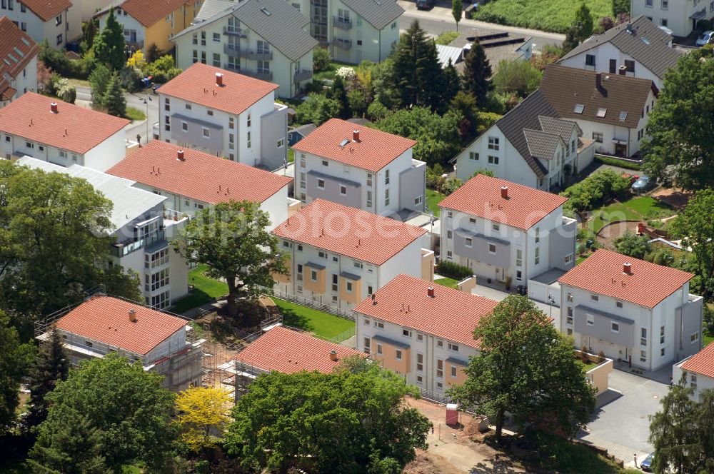 Aerial image Langen - Wohnanlage Sunset Park in Langen / Hessen. Ein Projekt der cds Wohnbau GmbH. Residential complex Sunset Park in Langen / Hesse. A project of the company cds Wohnbau GmbH.