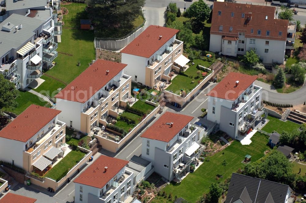 Aerial image Langen - Wohnanlage Sunset Park in Langen / Hessen. Ein Projekt der cds Wohnbau GmbH. Residential complex Sunset Park in Langen / Hesse. A project of the company cds Wohnbau GmbH.