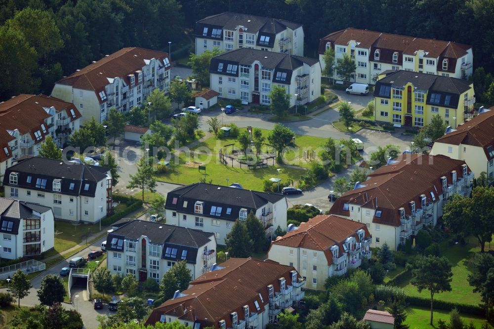 Aerial photograph Velten - Residential area Am Kuschelhain in Velten in Brandenburg