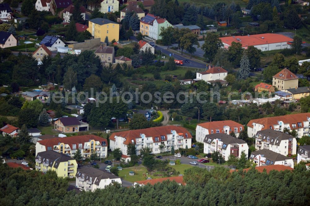 Aerial image Velten - Residential area Am Kuschelhain in Velten in Brandenburg