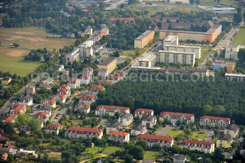 Aerial photograph Velten - Residential area Am Kuschelhain in Velten in Brandenburg