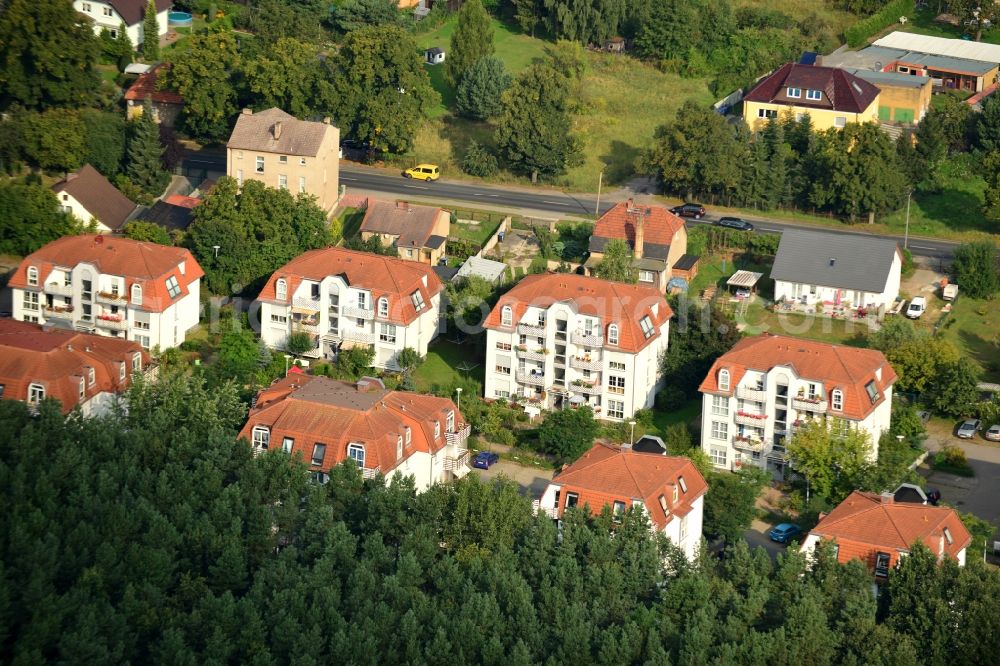 Aerial image Velten - Residential area Am Kuschelhain in Velten in Brandenburg