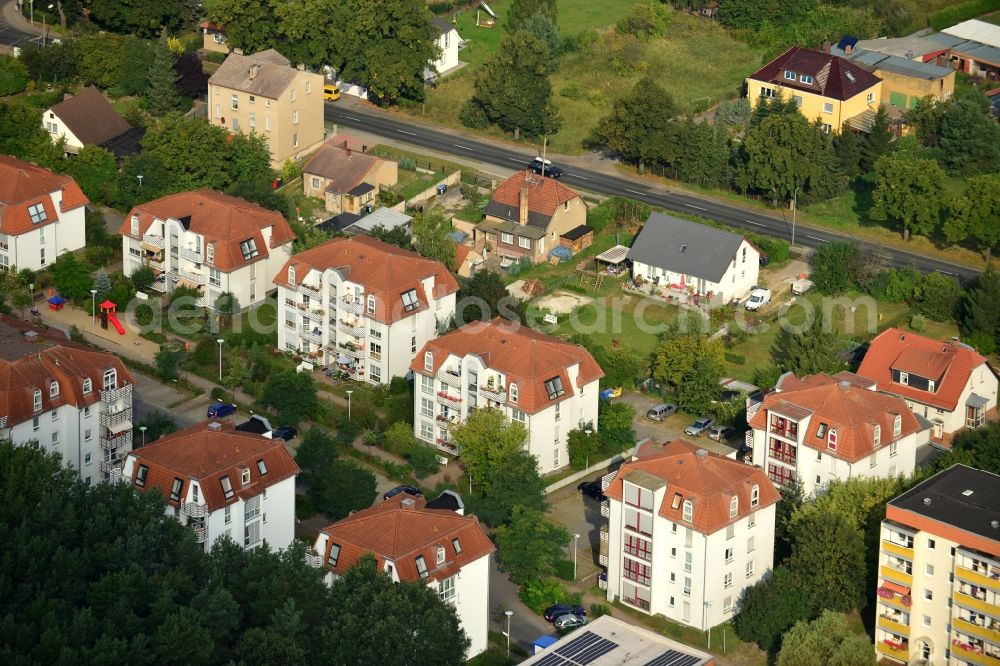 Aerial photograph Velten - Residential area Am Kuschelhain in Velten in Brandenburg