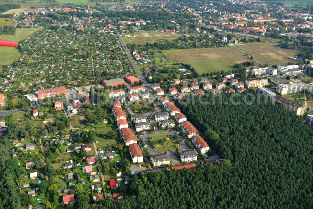 Aerial photograph Velten - Residential area Am Kuschelhain in Velten in Brandenburg