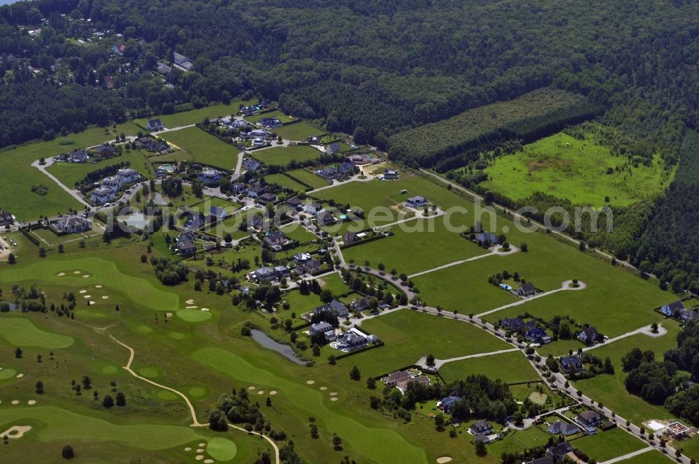 Seddin Michendorf from the bird's eye view: Residences on Lake Seddin Sededdin - Michendorf in the state of Brandenburg