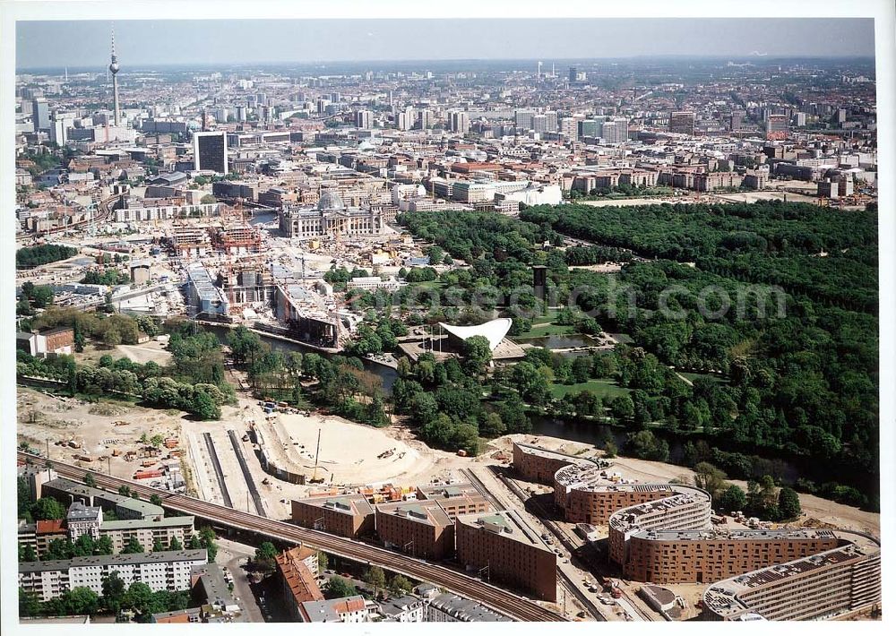 Aerial image Berlin - Moabit - Wohnbau am Moabiter Werder in Berlin-Moabit.