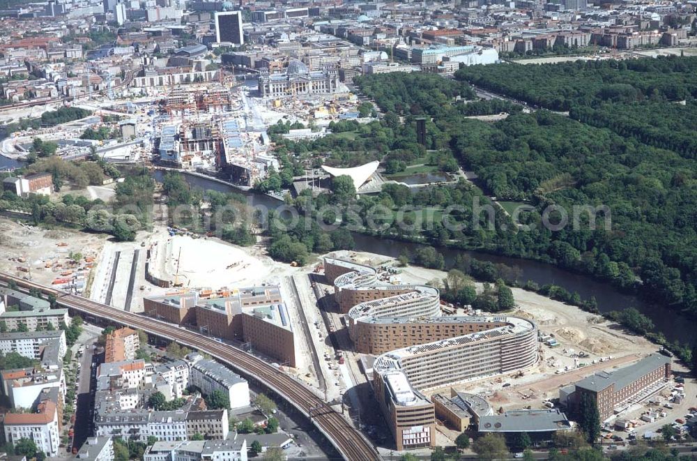 Aerial photograph Berlin - Moabit - Wohnbau am Moabiter Werder in Berlin-Moabit.