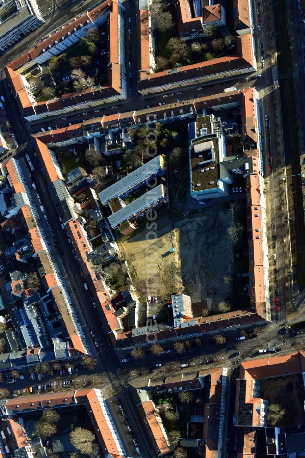 Potsdam from above - View of the new construction project Nikolai Gaerten in Potsdam in the state of Brandenburg