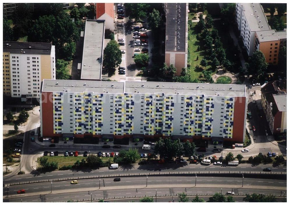 Berlin - Lichtenberg from above - Wohnbauten Alt Friedrichsfelde 44-48 der PRIMA Wohnbauten GmbH in Berlin Lichtenberg