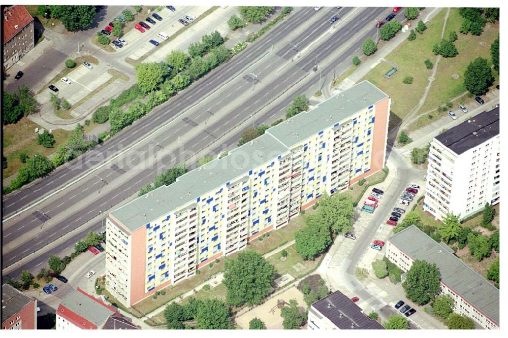 Berlin - Lichtenberg from above - Wohnbauten Alt Friedrichsfelde 44-48 der PRIMA Wohnbauten GmbH in Berlin Lichtenberg