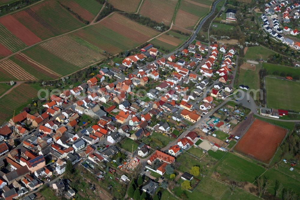 Aerial photograph Nierstein - Residential development in Nierstein in the state Rhineland-Palatinate