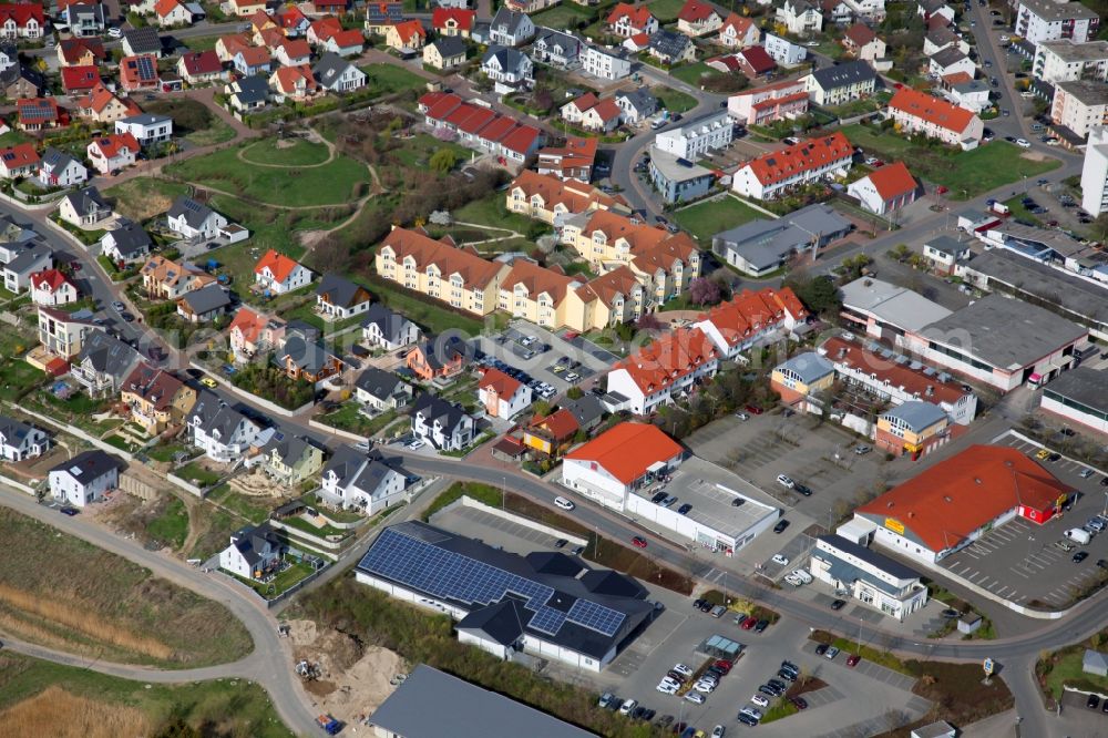 Aerial image Nierstein - Residential development in Nierstein in the state Rhineland-Palatinate