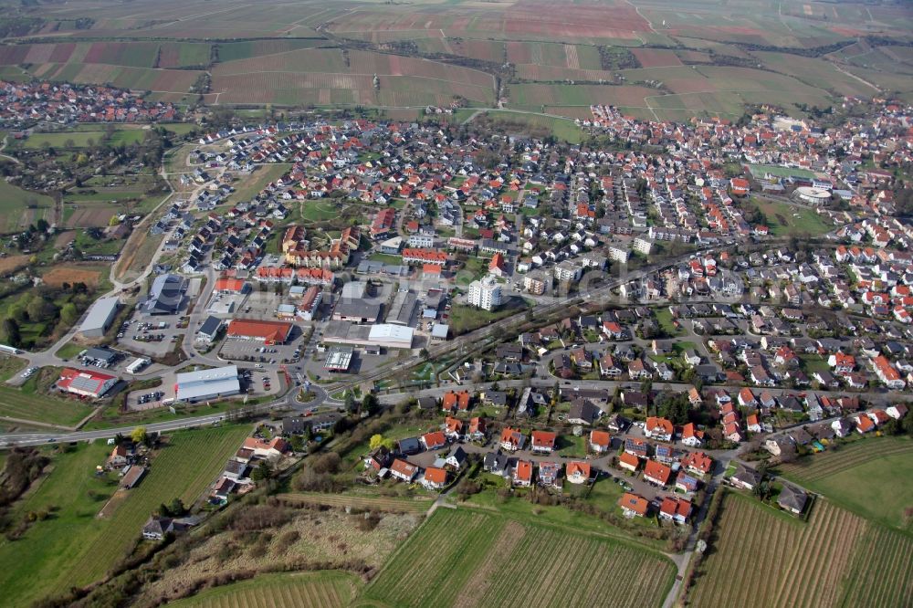 Aerial photograph Nierstein - Residential development in Nierstein in the state Rhineland-Palatinate