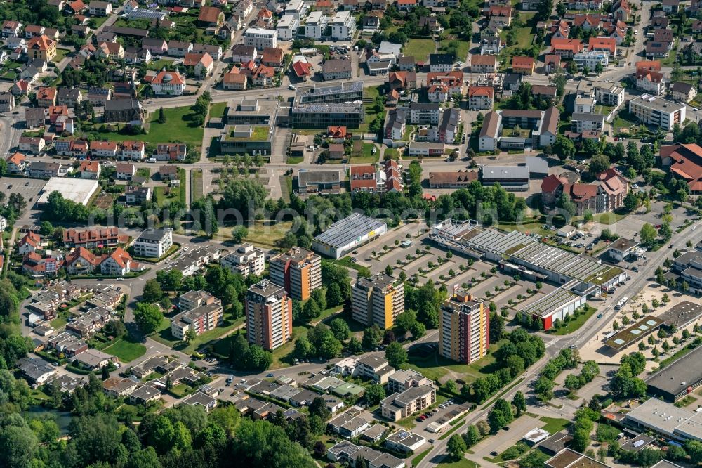 Spaichingen from above - City of Spaichingen in the state Baden-Wuerttemberg, Germany