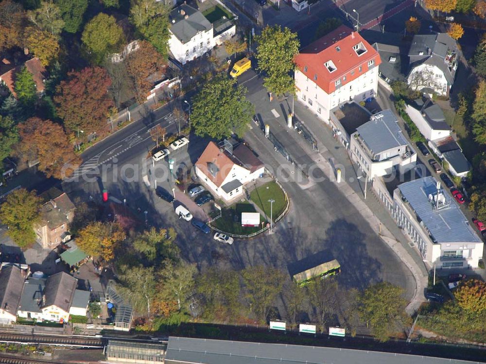 Berlin - Biesdorf from above - 20.10.2004 Wohngebiet am S-Bahnhof Biesdorf