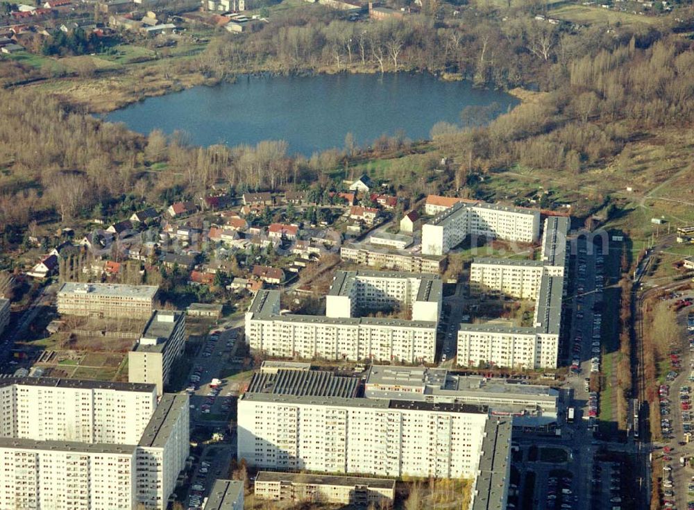 Berlin - Hohenschönhausen from above - Wohngebiet Berlin - Hohenschönhausen an der Kühlungsborner Strasse