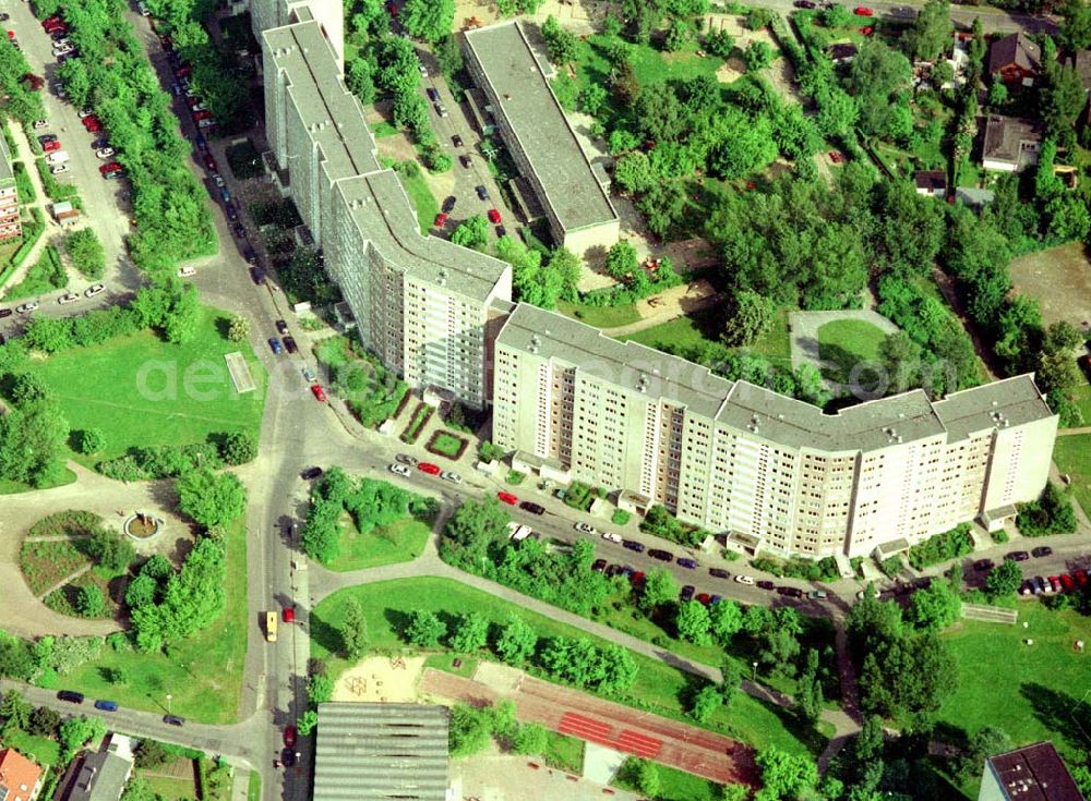 Aerial image Berlin - Marzahn - Wohngebiet in Berlin - Marzahn.