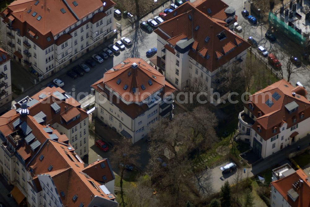 Leipzig from above - Blick auf das Wohngebiet an der Ehrensteinstrasse in Leipzig Gohlis.