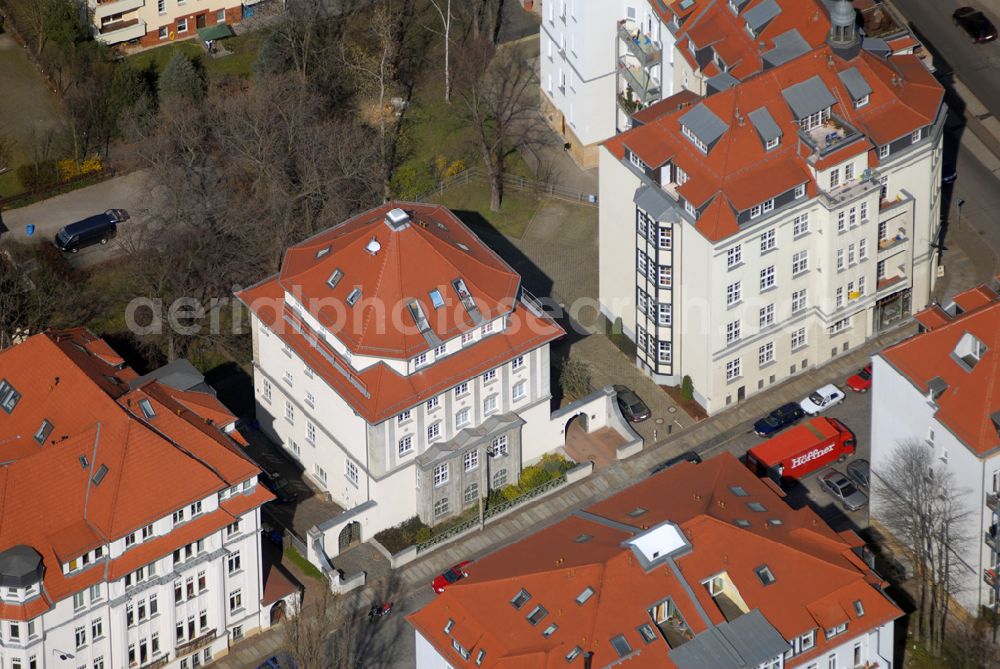 Leipzig from above - Blick auf das Wohngebiet an der Ehrensteinstrasse in Leipzig Gohlis.