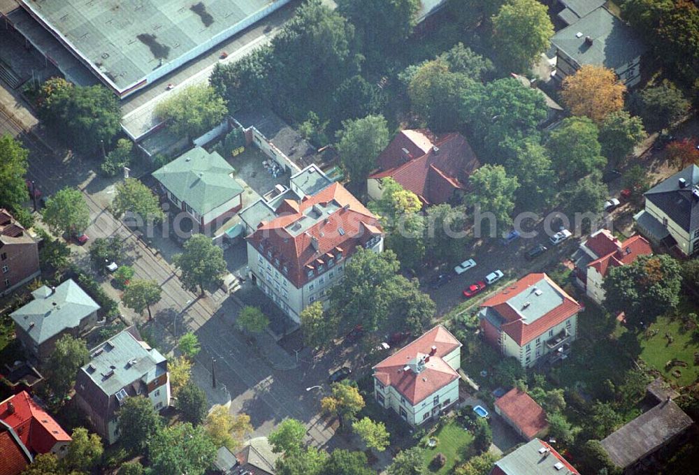 Berlin-Karlshorst from the bird's eye view: 05.10.2005 Berlin - Karlshorst - Wohngebiet an der Ehrlichstraße 39 / Ecke Üderseestraße in Berlin-Karlshorst