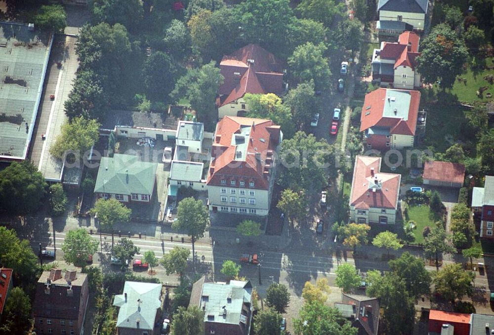 Berlin-Karlshorst from above - 05.10.2005 Berlin - Karlshorst - Wohngebiet an der Ehrlichstraße 39 / Ecke Üderseestraße in Berlin-Karlshorst