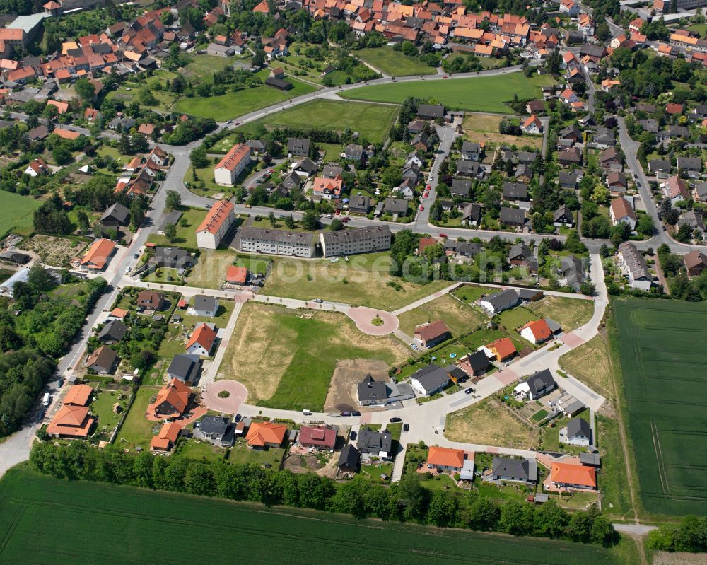 Achim from the bird's eye view: Single-family residential area of settlement in Achim in the state Lower Saxony, Germany