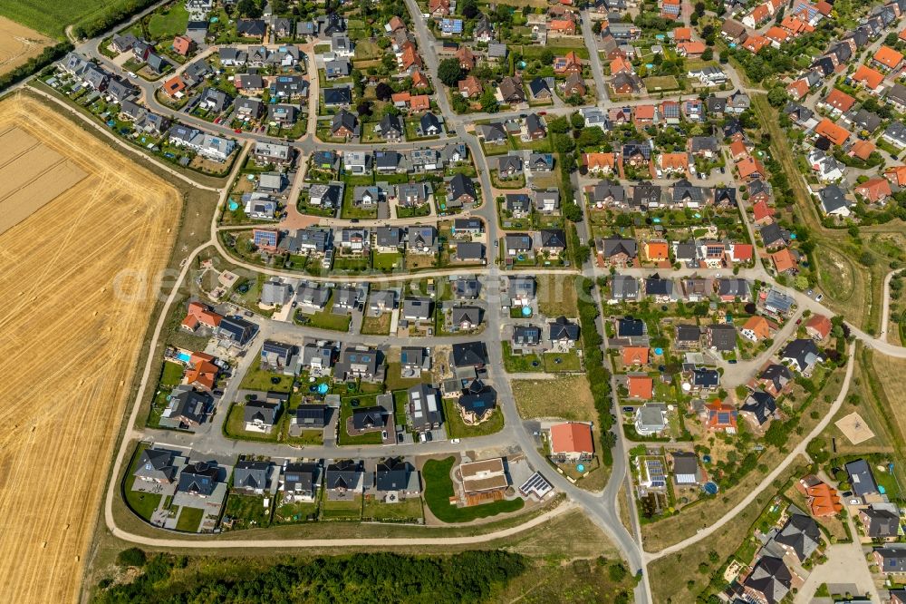 Aerial photograph Drensteinfurt - Single-family residential area of settlement in Drensteinfurt in the state North Rhine-Westphalia, Germany