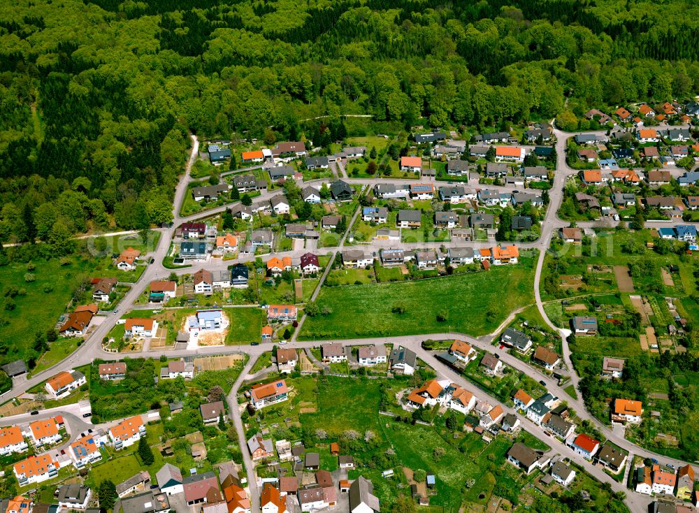 Aerial image Altheim (Alb) - Single-family residential area of settlement in Altheim (Alb) in the state Baden-Wuerttemberg, Germany