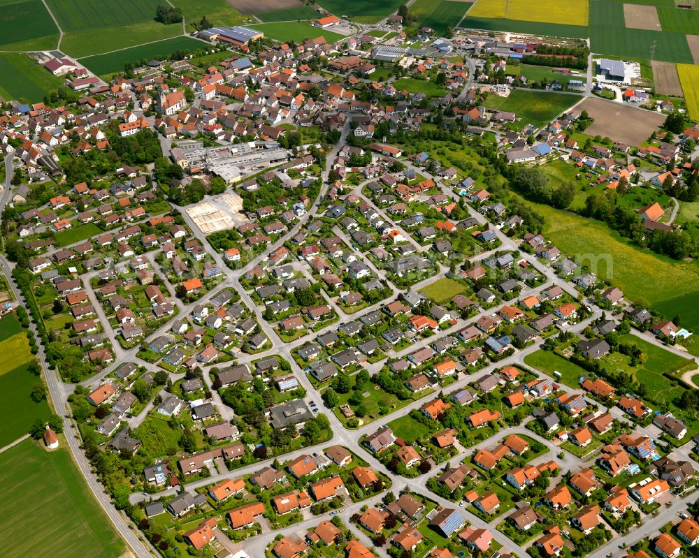 Altheim from the bird's eye view: Single-family residential area of settlement in Altheim in the state Baden-Wuerttemberg, Germany