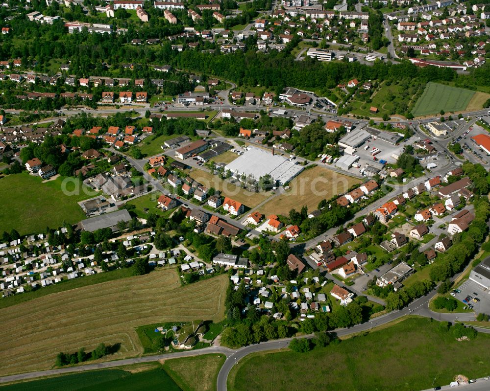 Alzenberg from the bird's eye view: Single-family residential area of settlement in Alzenberg in the state Baden-Wuerttemberg, Germany