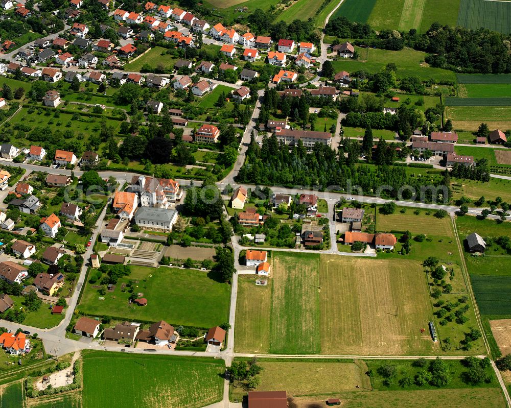 Aerial photograph Bad Liebenzell - Single-family residential area of settlement in Bad Liebenzell in the state Baden-Wuerttemberg, Germany