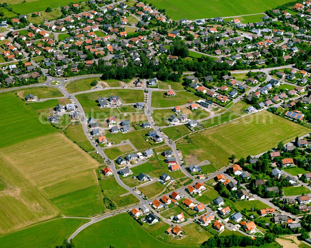 Aerial photograph Bad Sebastiansweiler - Single-family residential area of settlement in Bad Sebastiansweiler in the state Baden-Wuerttemberg, Germany