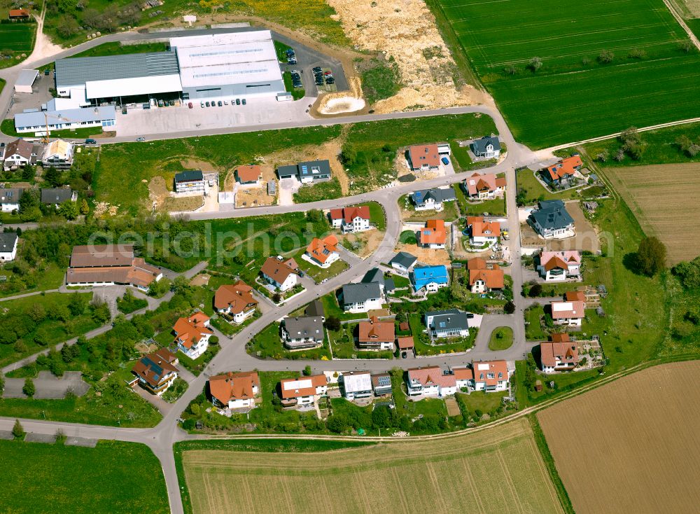 Aerial photograph Ballendorf - Single-family residential area of settlement in Ballendorf in the state Baden-Wuerttemberg, Germany