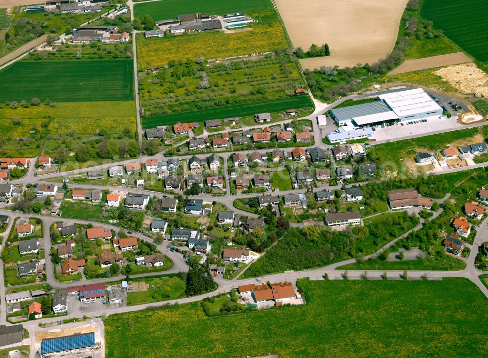 Ballendorf from the bird's eye view: Single-family residential area of settlement in Ballendorf in the state Baden-Wuerttemberg, Germany