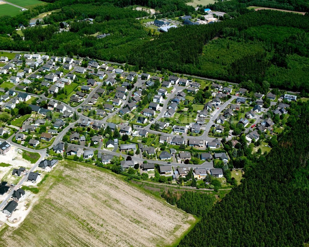 Aerial image Büchenbeuren - Single-family residential area of settlement in Büchenbeuren in the state Rhineland-Palatinate, Germany