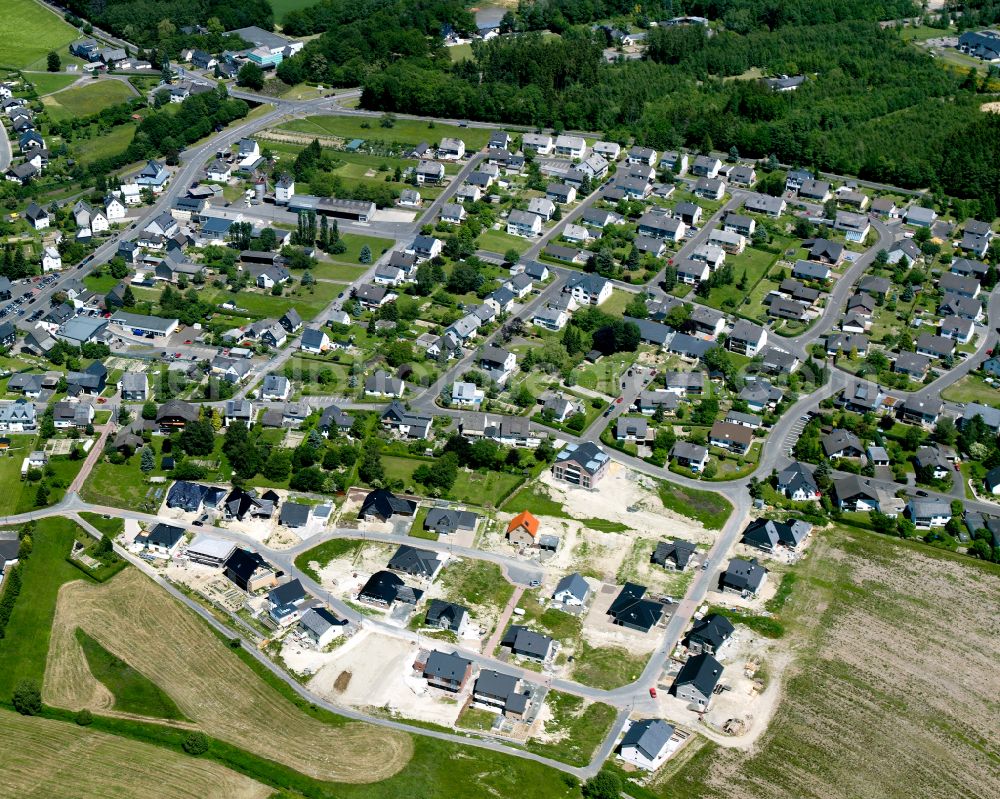 Aerial photograph Büchenbeuren - Single-family residential area of settlement in Büchenbeuren in the state Rhineland-Palatinate, Germany