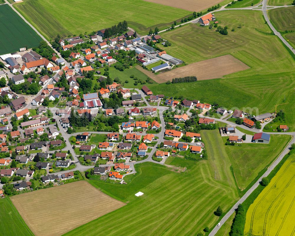 Aerial photograph Bellamont - Single-family residential area of settlement in Bellamont in the state Baden-Wuerttemberg, Germany