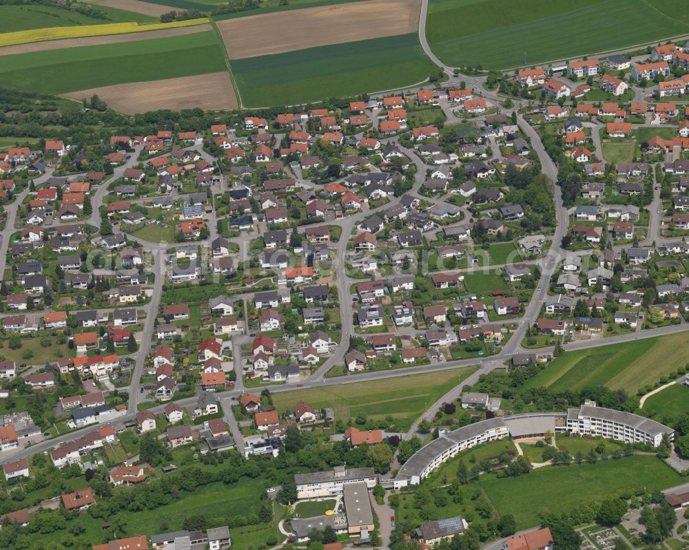 Aerial photograph Binzwangen - Single-family residential area of settlement in Binzwangen in the state Baden-Wuerttemberg, Germany