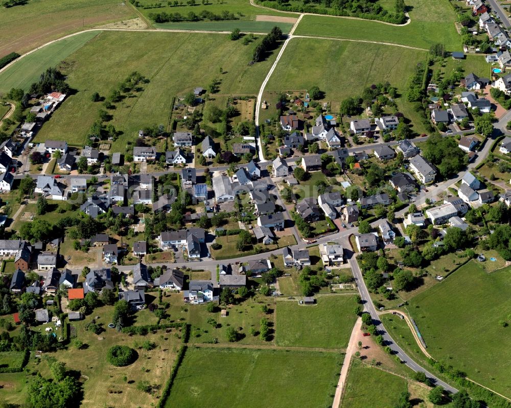 Boppard from the bird's eye view: Single-family residential area of settlement in Boppard in the state Rhineland-Palatinate