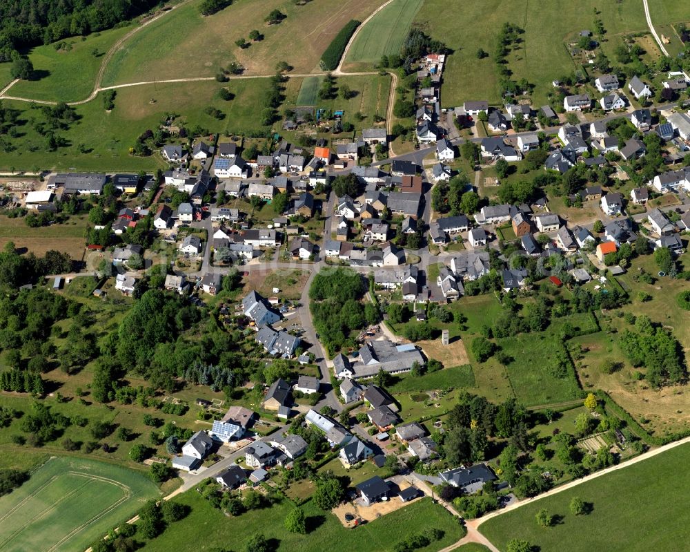 Aerial image Boppard - Single-family residential area of settlement in Boppard in the state Rhineland-Palatinate