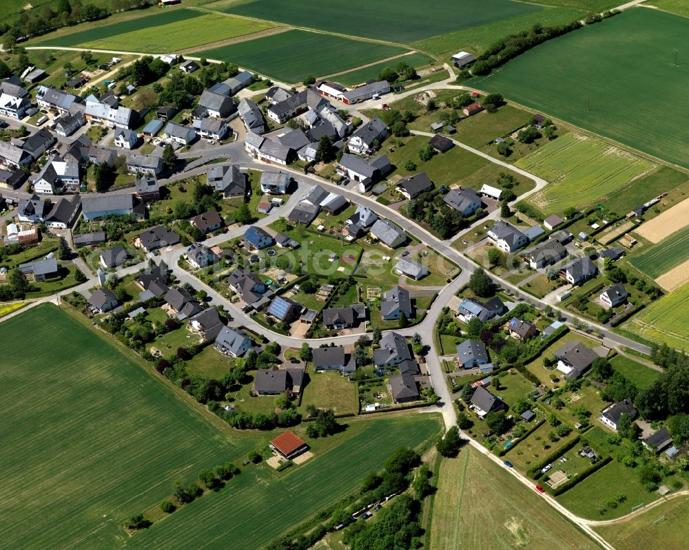 Bubach from the bird's eye view: Single-family residential area of settlement in Bubach in the state Rhineland-Palatinate