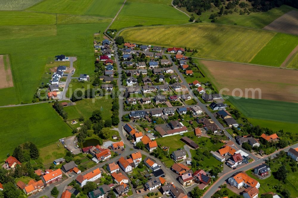 Aerial photograph Buchenberg - Single-family residential area of settlement Zur Pfingstfrasse - Zum Estenberg in Buchenberg in the state Hesse, Germany