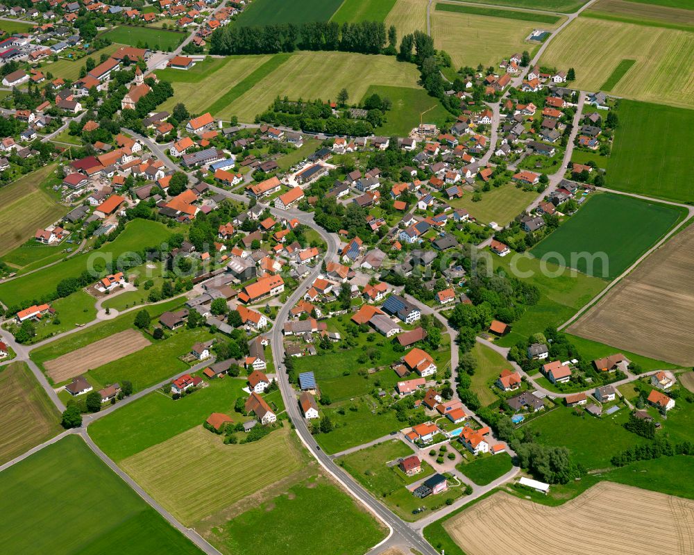 Aerial photograph Dettingen an der Iller - Single-family residential area of settlement in Dettingen an der Iller in the state Baden-Wuerttemberg, Germany