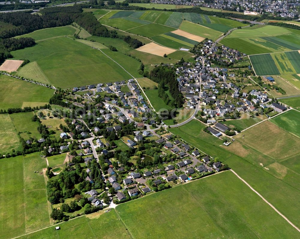 Aerial image Dichtelbach - Single-family residential area of settlement in Dichtelbach in the state Rhineland-Palatinate