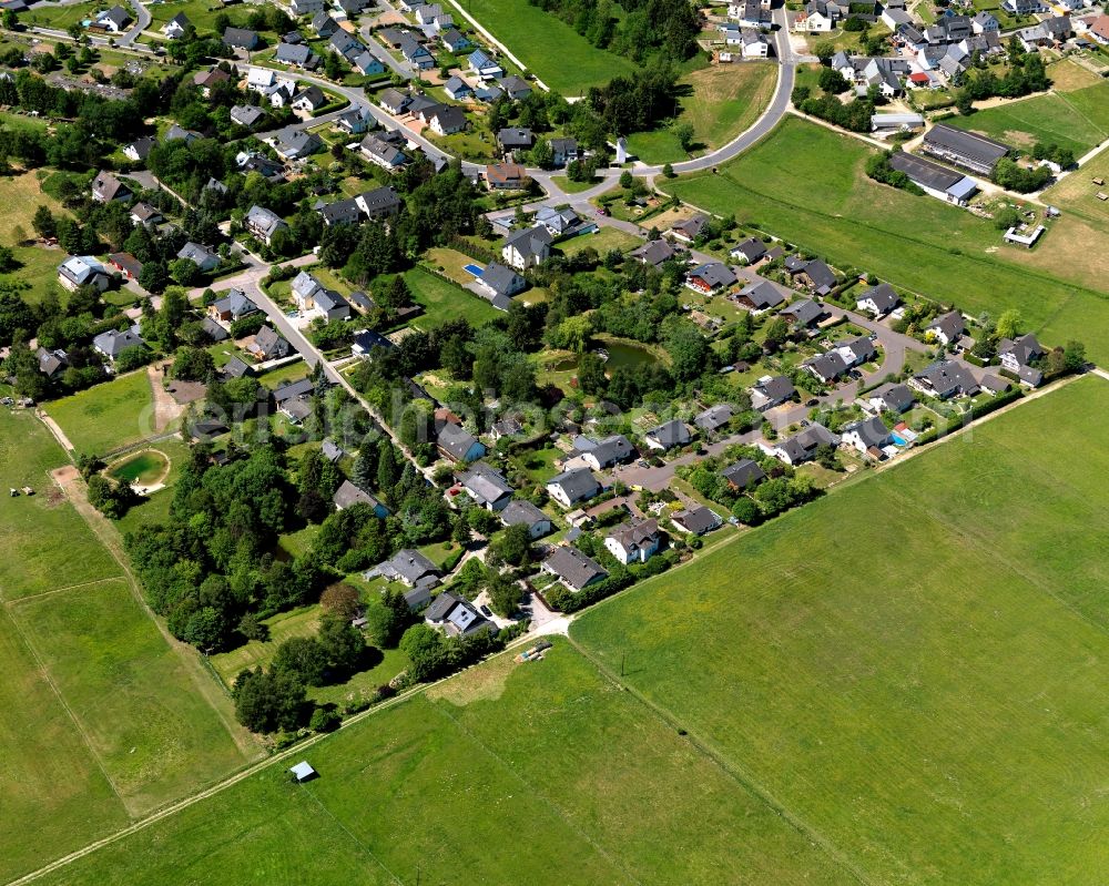 Aerial photograph Dichtelbach - Single-family residential area of settlement in Dichtelbach in the state Rhineland-Palatinate