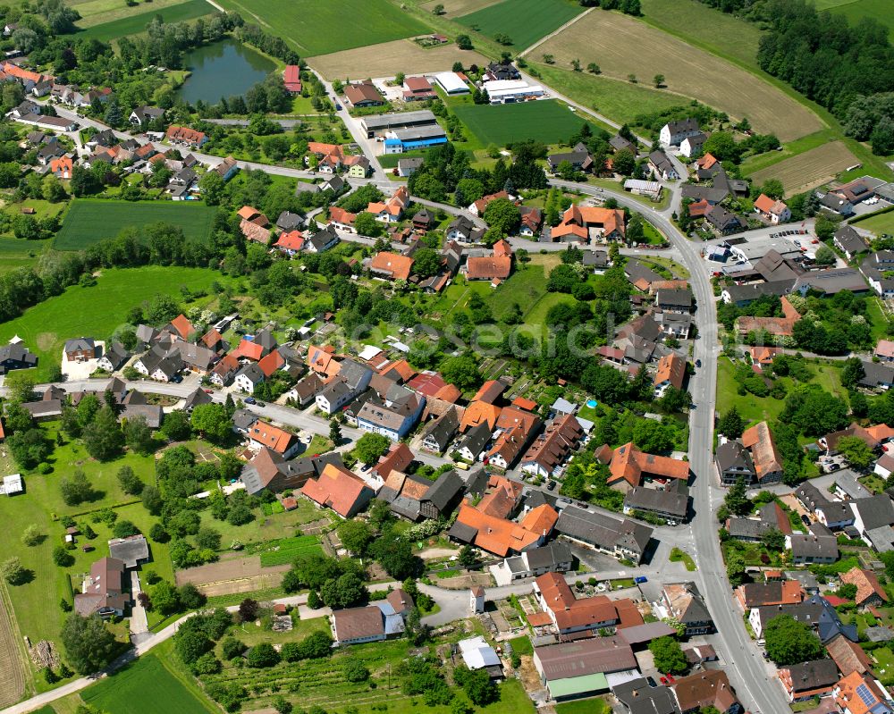 Aerial image Diersheim - Single-family residential area of settlement in Diersheim in the state Baden-Wuerttemberg, Germany